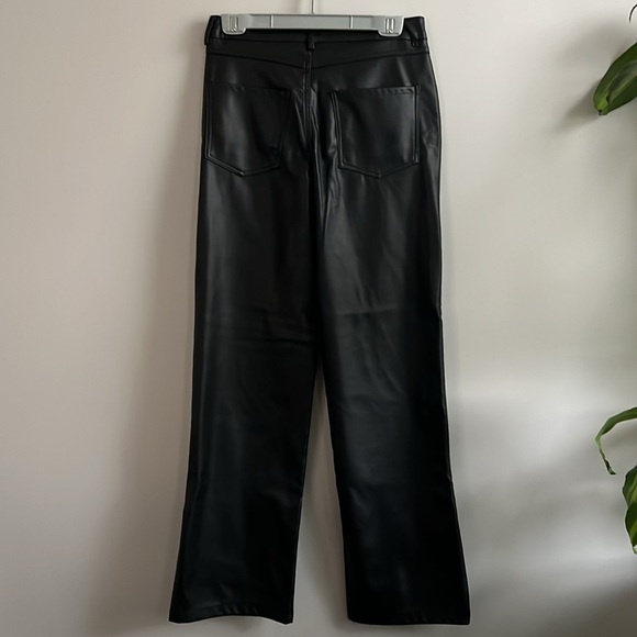 Wet seal black faux leather pants - Picture 2 of 7